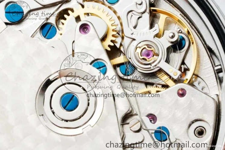 1222 UrbanChic Speedmaster Racing Master SS HKF Best Edition Blue Black Dial on SS Bracelet A 7808